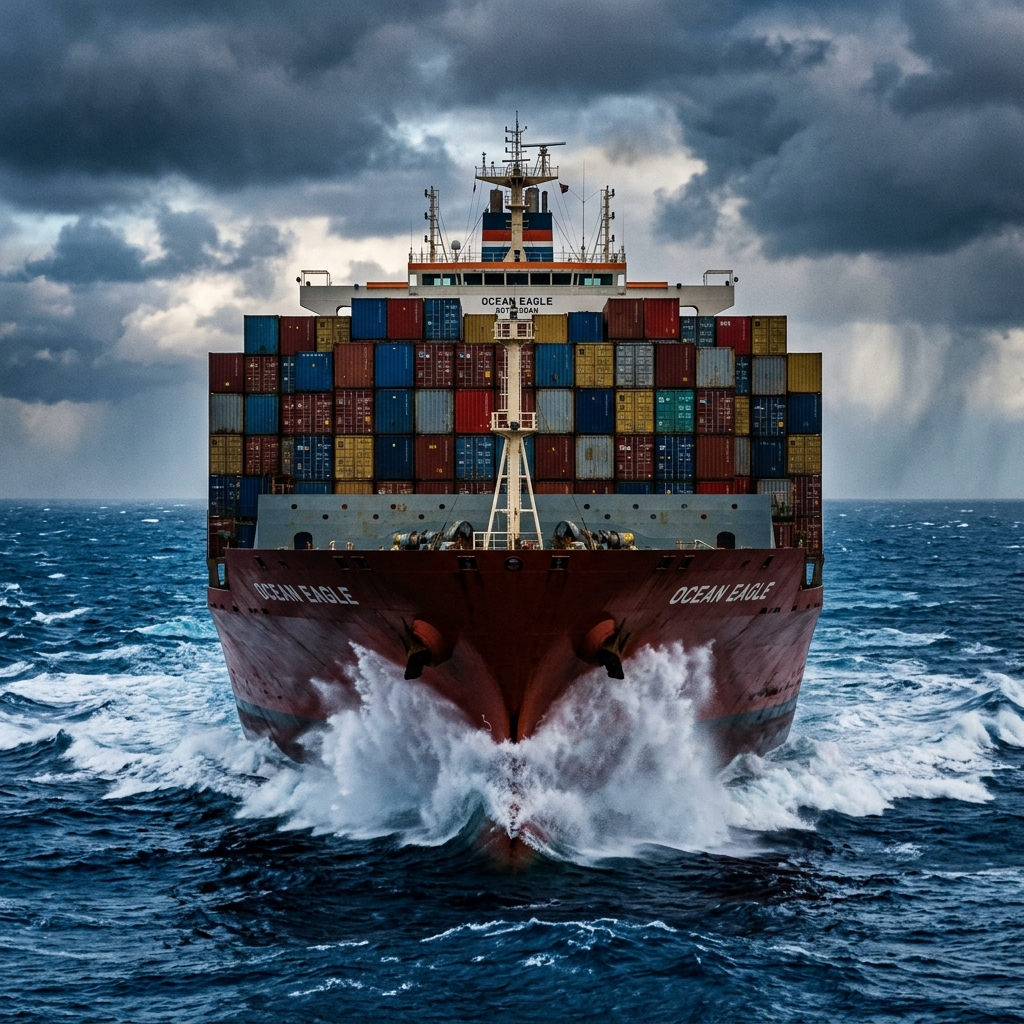 Ocean Container Vessel Bow